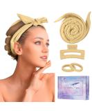 Upgrade Your Hair Game with CORATED 60 Extra Long Heatless Curling Rod Headband in Khaki - No Heat Hair Curler Kit for Short & Long Hair - Buy Online on GoSupps.com