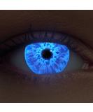 Buy DESIGNLENSES Glowing Halloween The Purge Costume Contact Lenses - Soft UV Neon Blue (1 Pair) - Buy Online on GoSupps.com