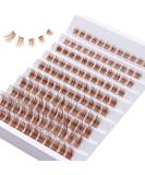 Buy Outopen Brown Lash Clusters 140Pcs - Natural D Curl Wispy Cat Eye Extensions for DIY Home Use - Buy Online on GoSupps.com
