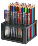96 Hole Pencil & Brush Holders 2 Pack Multi Bin Plastic Desk Stand Organizer Holding Rack for Pens Paint Brushes Colored Pencils Gel Pens Markers and Modeling Tools Storage & Organizing Crate - Buy Online on GoSupps.com