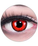 Buy Crazy Fun Red & Black Lunatic Cosplay Contact Lenses - Perfect for Carnival & Halloween | Free Lens Container Included - Buy Online on GoSupps.com