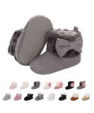 Baby Winter Warm Fleece Bootie - Non-Slip Soft Sole Shoes for Boys and Girls 12-18 Months - Grey - Buy Online on GoSupps.com