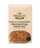 Wright's | Garlic & Rosemary Focaccia Bread Mix 10X500g | Baking Success Guaranteed | Suitable for Vegetarians - Buy Online on GoSupps.com