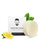 La Barbiera Solid Shaving Soap | 60g Refill Puck | Vegan and Plastic Free (Fresh Lemon) - Buy Online on GoSupps.com