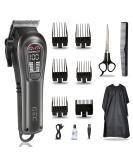 GEC Smart Hair Clipper for Men - Rechargeable Low Noise 5-Mode Professional Hair Trimmer Kit with Auxiliary Light - Buy Online on GoSupps.com