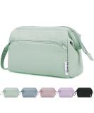 Narwey Large Makeup Bag Wide-Open Zipper Pouch Travel Toiletry Bag Cosmetic Organizer for Women (Mint Green) - Buy Online on GoSupps.com