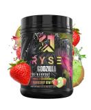 Ryse Signature Series Godzilla Pre Workout - Pump, Energy, Strength, Focus - Citrulline, Beta-Alanine, Caffeine - 40 Servings (Strawberry Kiwi) - Buy Online on GoSupps.com