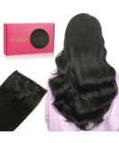 Buy If Salife Clip in Extensions - 70g 7Pcs Real Hair Natural Black 55cm - Remy Clip in Hair Extensions - Buy Online on GoSupps.com