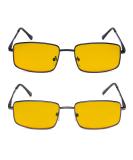 2 Pack Blue Light Blocking Reading Glasses for Men - Amber Tinted +1.75 Diopters Computer Readers - Buy Online on GoSupps.com