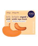 SpaLife Beauty Bright Eyed Hydrogel Eye Masks 24 Pairs for Dark Circles Puffiness & Dullness with Vitamin E & Green Tea 2-in-1 Skincare Solution - Buy Online on GoSupps.com