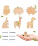 Shop KFD Round Wood Cabinet Buttons for Children's Room | Knobs & Furniture Buttons for Drawers & Closets (D-Vogel + Elephant) International Shipping Available - Buy Online on GoSupps.com