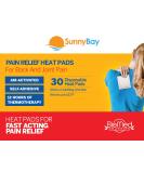 SunnyBay Heat Patches for Pain Relief - 30-Pack Heat Therapy Patches 3.5x5 in. - Adhesive Heating Pad for Shoulder, Neck, Back, Menstrual, Knee - Air-Activated Disposable Pack - 30 Count - Buy Online on GoSupps.com