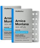 VitaMedica Arnica Montana 30X HPUS Tablets | Homeopathic | Made in USA | Plant Based | 2 Pack Bundle - 60 Count Each | 5 Day Supply - Buy Online on GoSupps.com