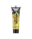 Iridescent Chunky Face & Body Glitter Gel by Moon Glitter - Yellow - Cosmetic Festival Glitter Face Paint for Face Body Hair Nails - 12ml - Buy Online on GoSupps.com