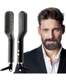 Interchanged 2 in 1 beard gladed for men and mini hair smoothers 5-step temperature (120-200 ) 30 quickly heated ionic Hair Beard Straightener Brush for the styling of beard and hair black - Buy Online on GoSupps.com