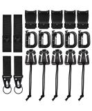 Xavswrde 19 pieces Molle Accessories Multifunctiontactical Bag Clip Molle Karabiner Hook Molle Molle Beast Molle Keychain Clip Molle Strap Attachments for Tactical Backpacks Black - Buy Online on GoSupps.com