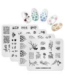 KADS Flower Series Nail Art Stamp Plate - DIY Nail Stamping Template - Buy Online on GoSupps.com