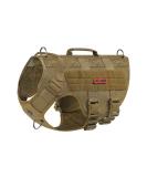 Oneigris No-Pull Dog Harness - Ultra Breathable Mesh Vest for Large/Medium Dogs | Adjustable & Safe with 2 Handles - Brown XS (28-43cm Neck 38-56cm Chest) - Buy Online on GoSupps.com