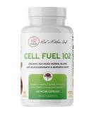 Cell Fuel 102 Sea Moss Capsules 120 ct. : Organic Irish Moss Organic Bladderwrack & Organic Burdock Root Dr Sebi Inspired 100% Natural Vegan - Buy Online on GoSupps.com