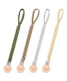 ClDy Baby Pacifier Chain Clip - 4 Pack Fabric Pacifier Straps & Cup Holder for Strollers Car Seats & Baby Carriers - Buy Online on GoSupps.com