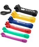 Pull Up Assistance Bands Set of 6 | Heavy Duty Resistance Bands with Door Anchor for Muscle Training & Physical Therapy - Ideal for Men & Women - Buy Online on GoSupps.com
