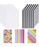 boboom Premium 1268 Pcs Photo Corners Self Adhesive (1122 Pcs Photo Mounting Corners and 146 Pcs Multicolor Stickers) for Notebook Scrapbook Picture Photo Album Diary DIY Craft - Buy Online on GoSupps.com