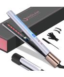 IG INGLAM 1 Round Flat Iron - 2 in 1 Infrared Hair Straightener & Curler Negative Ion Technology Rose Gold Professional Hair Tool for Gifts - Dual Voltage 110-240V - Buy Online on GoSupps.com