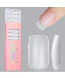 AILLSA Square Nails Tips - 240 Pcs Matte Soft Gel Nail Extension Tips | Pre-shaped Full Cover Acrylic Fake Nails | Short Square 15 Sizes | Soak Off & No File Needed - Buy Online on GoSupps.com