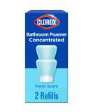 Clorox Bathroom Foamer Refill Cartridge - Fresh Scent 2-Pack for Reusable Spray Bottle | Eco-Friendly Household Essentials - Buy Online on GoSupps.com