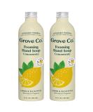 Grove Co. Hydrating Foaming Hand Soap Refills - 2 x 12 Oz, 100% Natural Lemon & Eucalyptus Fragrance, Cruelty Free, Moisturizing Hand Wash - Pack of 2 - Buy Online on GoSupps.com