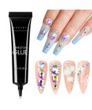 Makartt Nail Rhinestone Glue Gel 15ml - Super Adhesive Gel for Gems, Rhinestones, and Crystal Stones - Buy Online on GoSupps.com