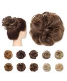 Light Brown Updo Ponytail Hair Extensions - Messy Scrunchies Bun for Women - Curly Wavy Hairpieces & Accessories - 25g - Buy Online on GoSupps.com