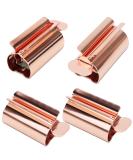 Piashow Tubenquetscher - Stainless Steel Tube Squeezer Set of 4 | Rose Gold | Perfect for Toothpaste Lotions & Creams | Suitable for All Ages - Buy Online on GoSupps.com