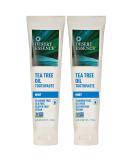 Desert Essence Tea Tree Oil Toothpaste - Mint 6.25 Oz (Pack of 2) - Refreshing Cleansing with Pure Essential Oil & Baking Soda - Buy Online on GoSupps.com