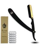 Classic Straight Edge Barber Razor for Close Shaving - Salon Quality Men's Shaving Razor by Krisp Beauty - Buy Online on GoSupps.com