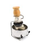 Men's Shaving Kit Set - 3 in 1 with Brush, Stainless Steel Bowl, Safety Stand - Rust-Proof & Easy to Clean - Perfect Valentine's Gift for Him - Buy Online on GoSupps.com
