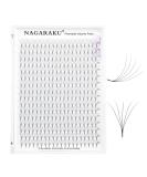 Nagaraku 5D Volume Eyelash Extensions - 320pcs Premade Fans Narrow Stem 16 Rows 0.07mm D Curl - Premium Quality Artificial Eyelashes for International Shipping - Buy Online on GoSupps.com