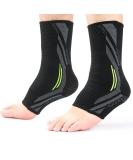 Ankle Support Brace for Women & Men | Compression Sleeve for Plantar Fasciitis & Sprained Ankle Relief | Medium - 1 Pair - Buy Online on GoSupps.com