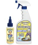 Grandma's Secret Spot Remover Laundry Spray - Chlorine Bleach-Free Stain Remover - Fabric Stain Remover for Clothes - 16 oz & 2 oz Combo Pack - Buy Online on GoSupps.com