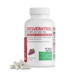 Bronson Resveratrol 500 Complex - 120 Capsules, Trans-Resveratrol, Grape Seed & Red Wine Extract - Buy Online on GoSupps.com