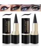 LOKFAR 2 Pcs Black Gel Eyeliner Set - Smudge Proof & Waterproof Matte Black Eye-liner Pencil for Women - Buy Online on GoSupps.com