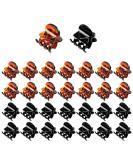 Hanyousheng Mini Claw Clips 30pcs - Non slip Small Hair Claw Clips for Girls and Women - Black and Brown - Includes Storage Bags - 30 Count - Buy Online on GoSupps.com
