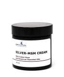 Buy Silver-MSM Cream with Geranium & Indian Rose Oil - 60 ml | International Shipping Available - Buy Online on GoSupps.com