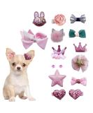 YNR 15PCS Mixed Styles Pink Hair Clips for Dog Dog Hair Bows Bowknot dog hair Grooming Accessories Hair Beauty Accessorie Puppy Hair Barrettes for Cats Dogs Kitten Puppies Hairpin Accessories - Buy Online on GoSupps.com