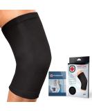 Doctor Developed Knee Brace Compression Sleeve + Handbook - Joint Disease Relief for Running & Weightlifting (Black XL) - Buy Online on GoSupps.com