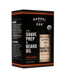 Barrel and Oak Organic Pre-Shave & Beard Oil | 2-in-1 Essential Oil for Men | Vegan Cedar & Bergamot | Nourishing Facial Hair Care - Buy Online on GoSupps.com
