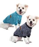 Hualisiji Dog Sweater for Small Dogs - Soft & Warm Knitting Sweater for Chihuahuas (2PCS Blue+Navy Blue Size S) - Ideal Elasticity & Easy Wear - Buy Online on GoSupps.com