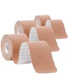 3 Rolls Waterproof Kinesiology Tape - Athletic Elastic Support for Knee Ankle Wrists & Muscle Pain Relief - Ideal for Gym Running Tennis Swimming & Football - Buy Online on GoSupps.com