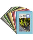 Golden State Art Pack of 25 Acid-Free Mix 5x7 Photo Mats with White Core - Bevel Cut for 4x6 Pictures - Premier 25 Pack Mix Color Mats - Buy Online on GoSupps.com