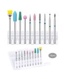 Professional Diamond Nail Bits Set - 10 Pieces Tungsten Steel for Manicure & Nail Care | International Shipping Available - Buy Online on GoSupps.com
